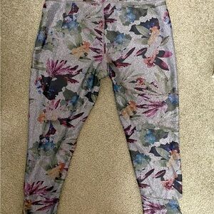 Jockey Women's Leggings with Multicolor Floral Pattern